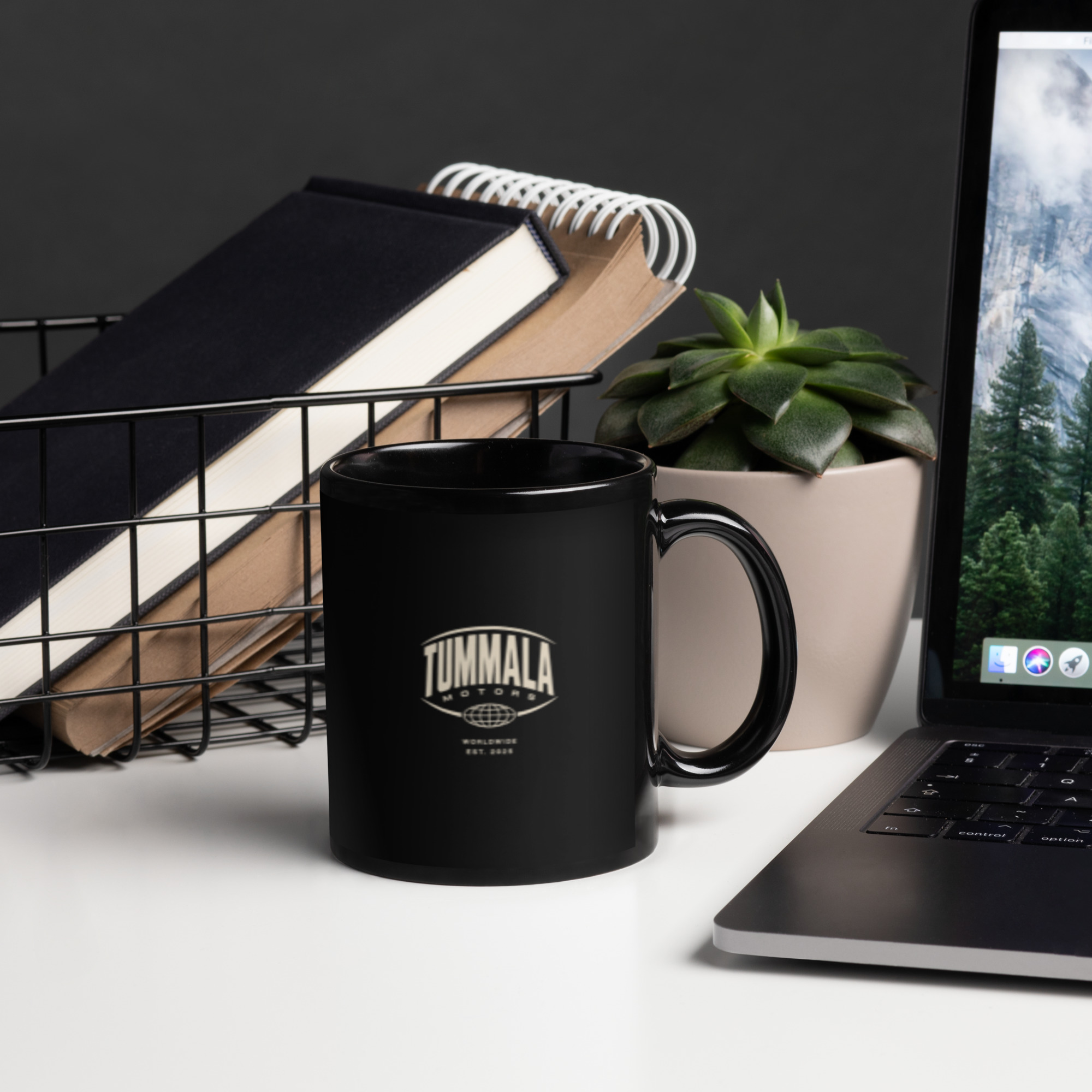 TM Worldwide Black Glossy Mug - Image 4